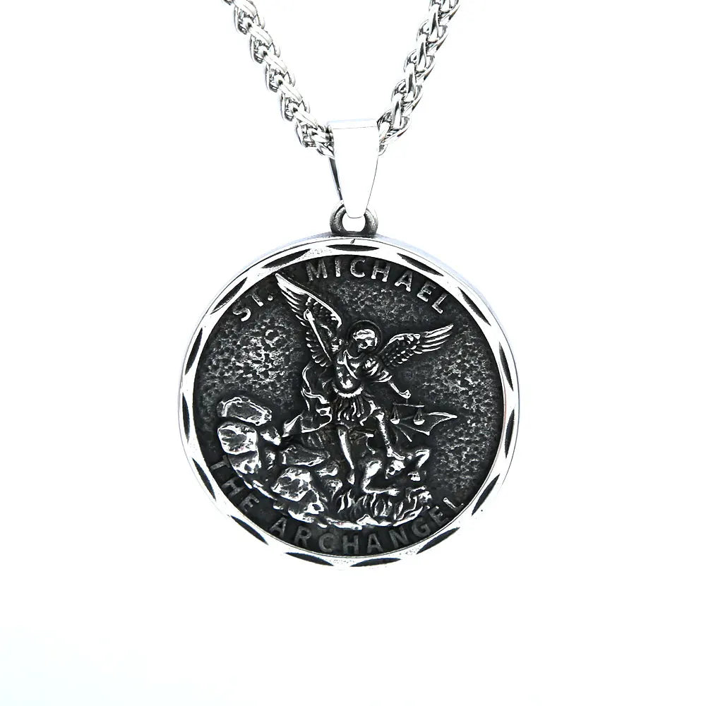 St. Michael Necklace – Guardian Archangel Pendant for Men