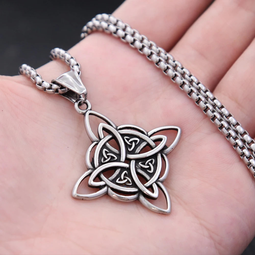 Viking Witch Knot Pendant Necklace (316L)