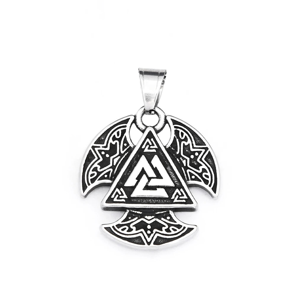 Valknut Triangle Pendant (316L)