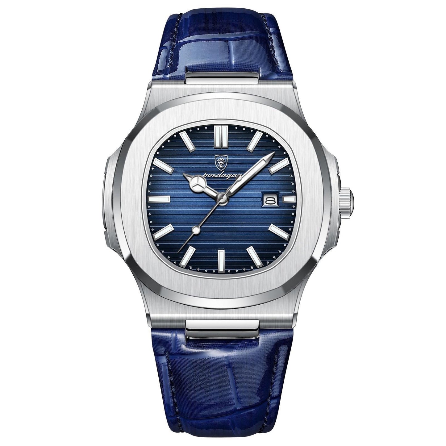 Men’s Leather Strap Watch – Regalia 41mm Classic Elegance