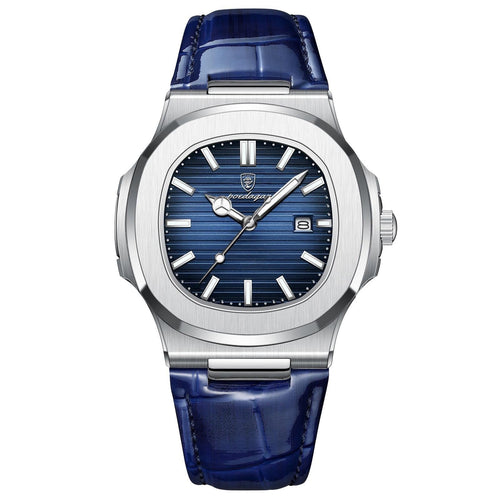 Men’s Leather Strap Watch – Regalia 41mm Classic Elegance