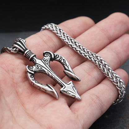 Poseidon Trident Pendant Necklace (316L)