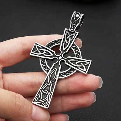 Celtic Knot Cross Necklace (316L)