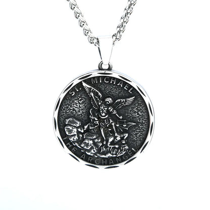 St. Michael Necklace – Guardian Archangel Pendant for Men