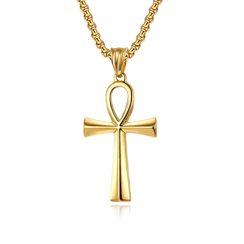 Classic Egyptian Ankh Cross Necklace (316L)