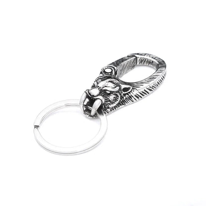 Lion Head Carabiner Keychain (316L)