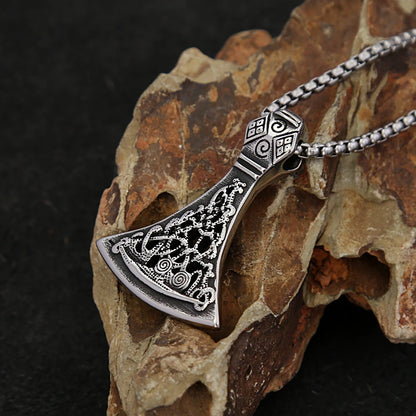 Viking Thor’s Axe Pendant Necklace (316L)