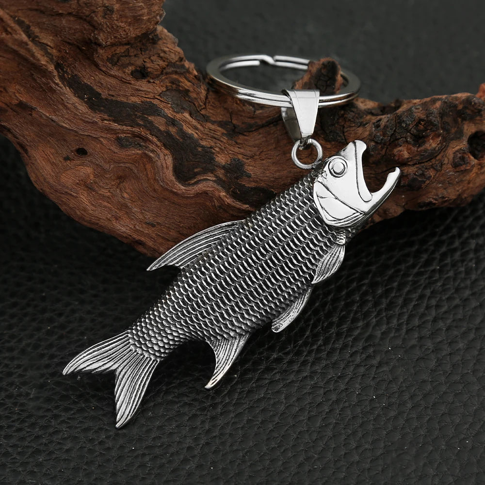 Vintage Fish Keychain (316L)
