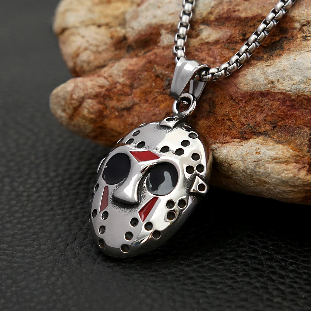 Horror Mask Pendant (316L)