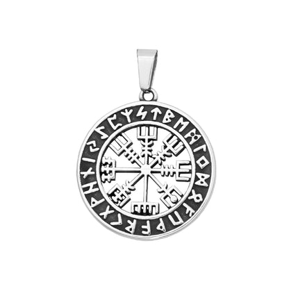 Vegvisir Necklace – Viking Rune Compass Pendant