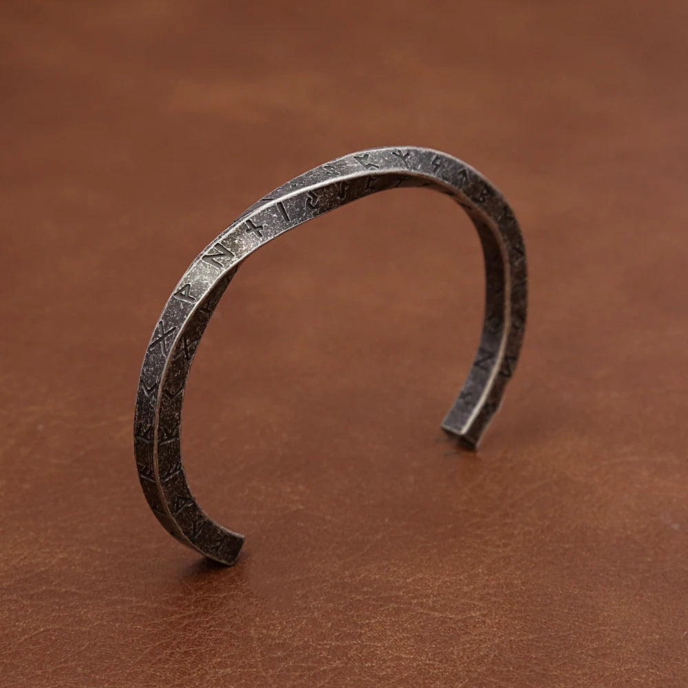 Viking Rune Möbius Cuff Bracelet (316L)