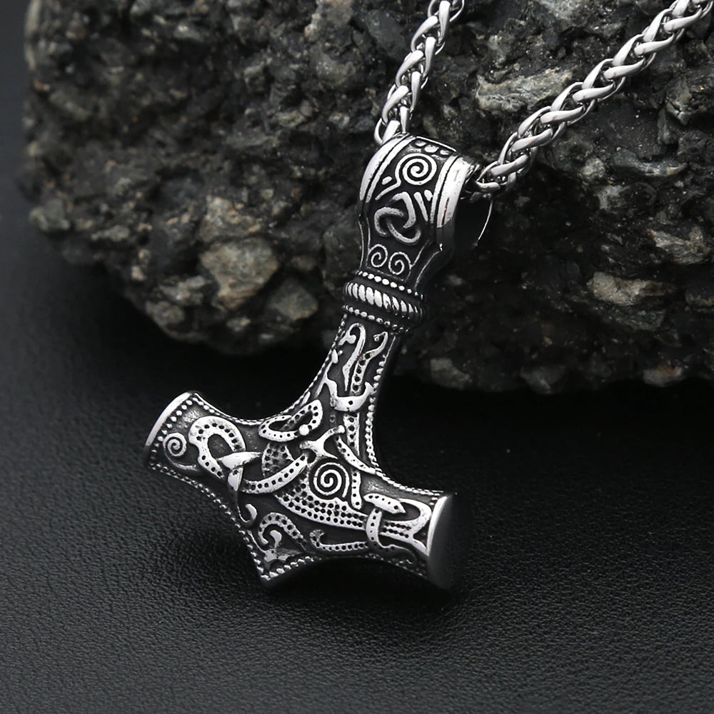 Hammer Mjolnir Pendant Necklace (316L)