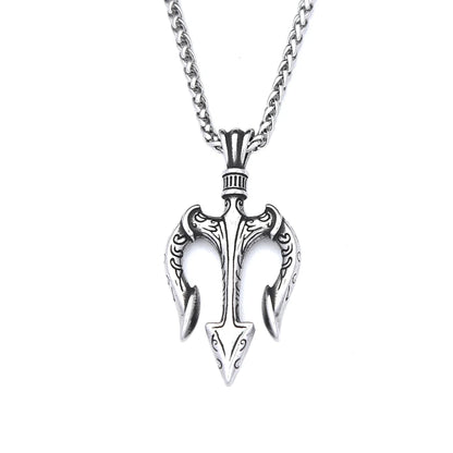 Poseidon Trident Pendant Necklace (316L)