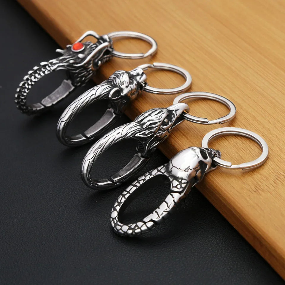 Dragon Head Keychain (316L)