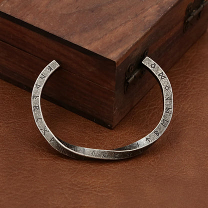 Viking Rune Möbius Cuff Bracelet (316L)