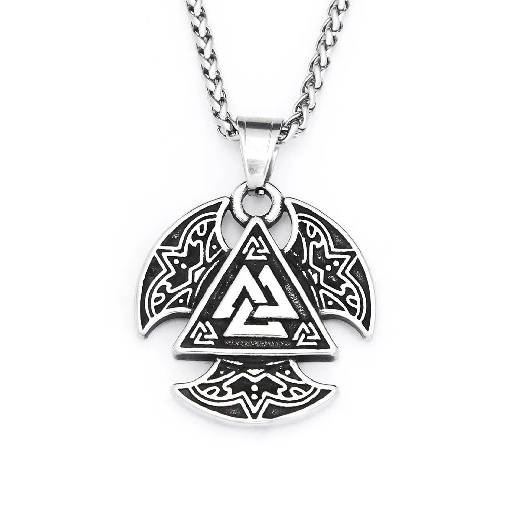 Valknut Triangle Pendant (316L)