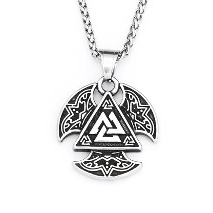 Valknut Triangle Pendant (316L)