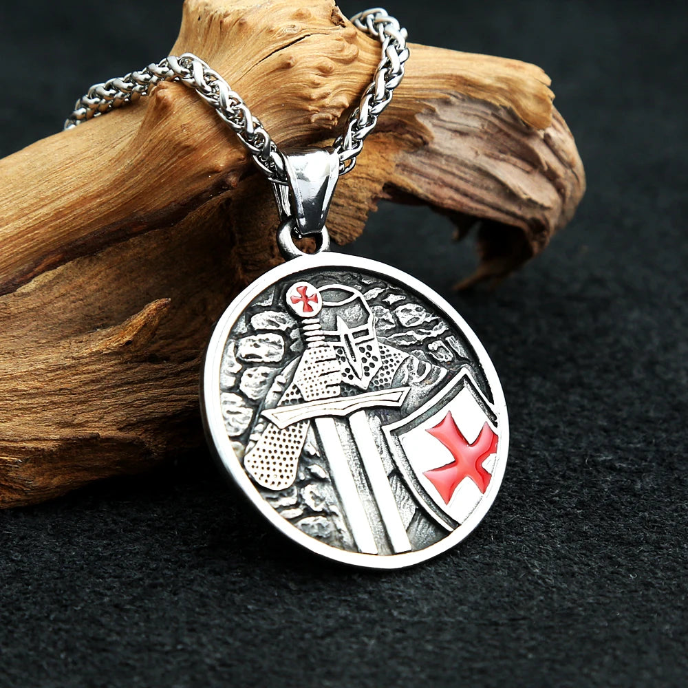 Knight Cross Pendant (316L)