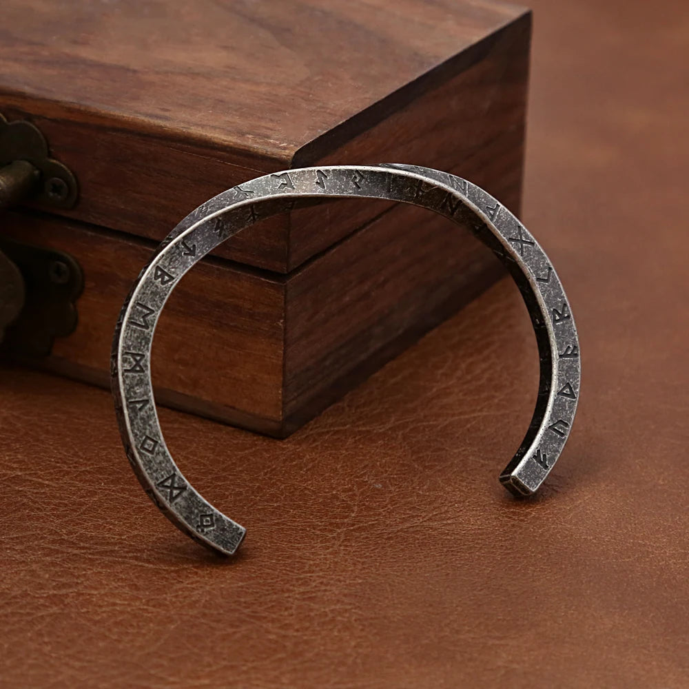 Viking Rune Möbius Cuff Bracelet (316L)