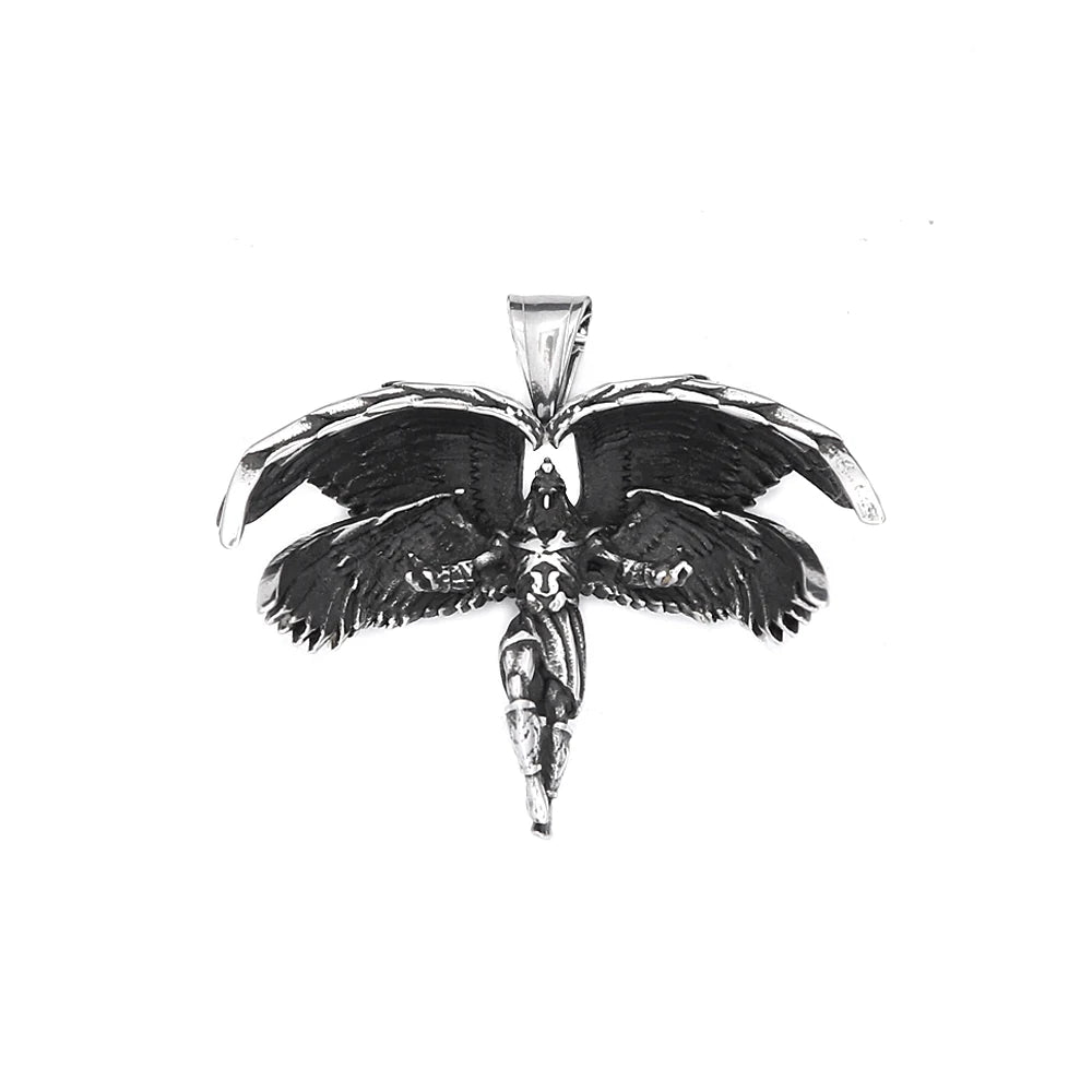 Guardian Angel Wings Pendant Necklace (316L)
