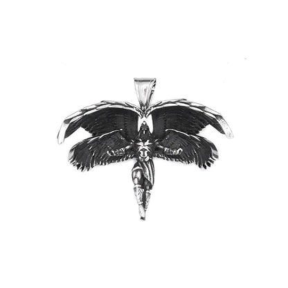 Guardian Angel Wings Pendant Necklace (316L)