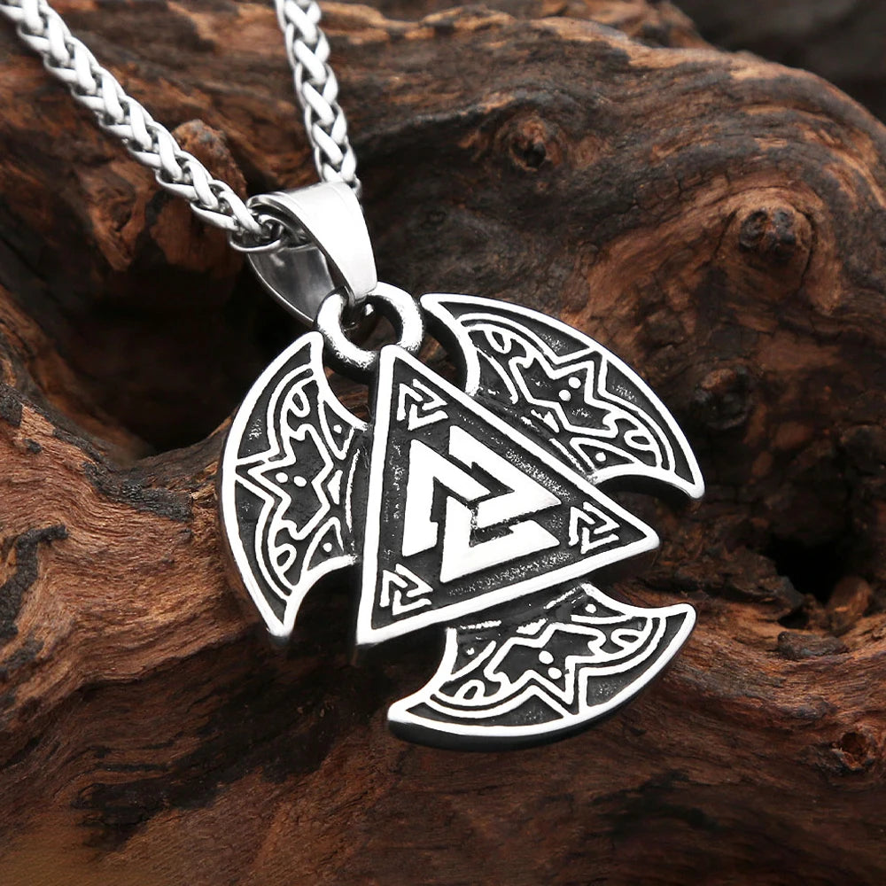 Valknut Triangle Pendant (316L)