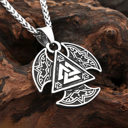Valknut Triangle Pendant (316L)