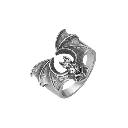 Bat Wing Ring (316L)