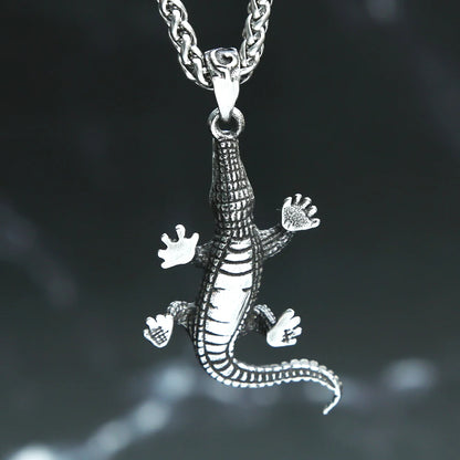 Crocodile Pendant Necklace (316L)