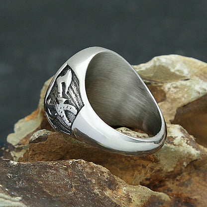 Viking Compass Ring (316L)