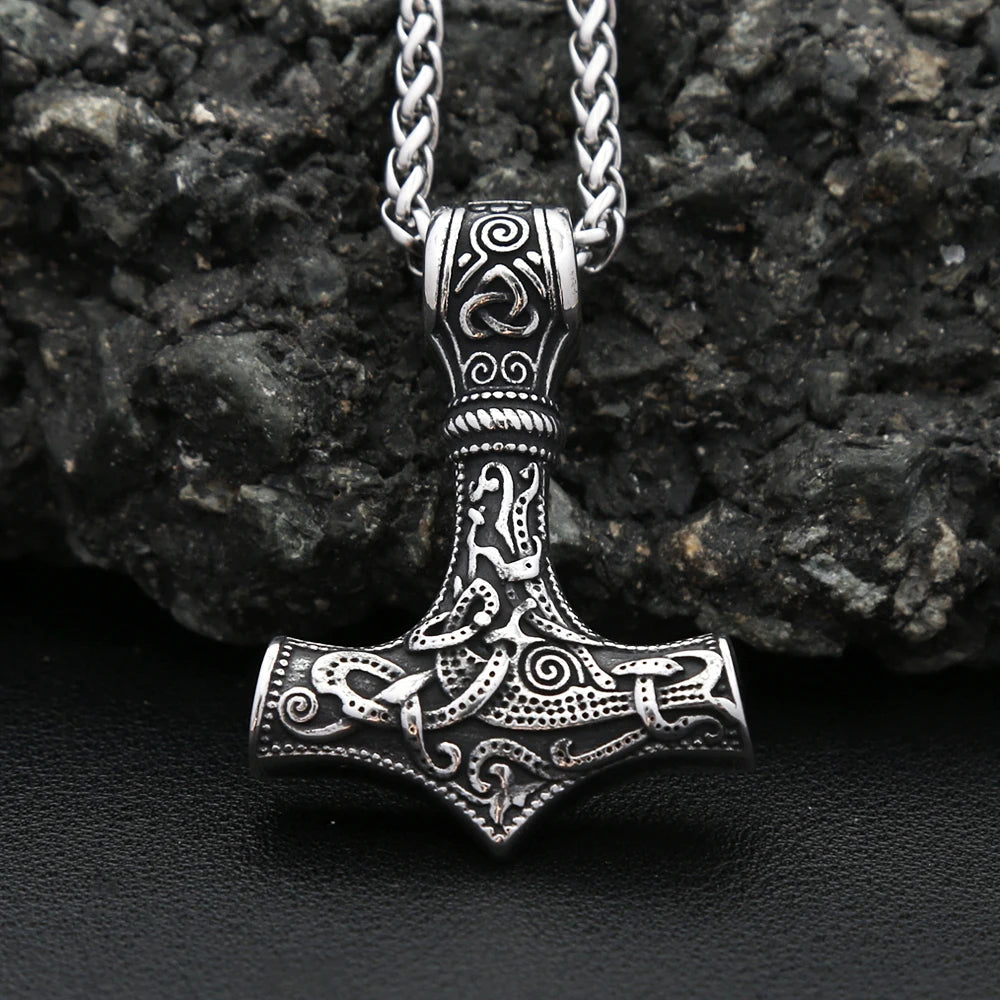 Hammer Mjolnir Pendant Necklace (316L)
