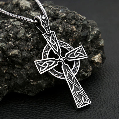 Celtic Knot Cross Necklace (316L)