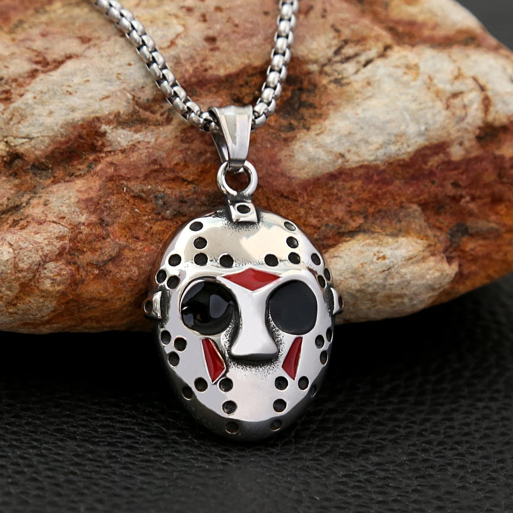Horror Mask Pendant (316L)