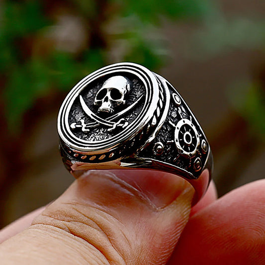 Pirate Skull Ring (316L)