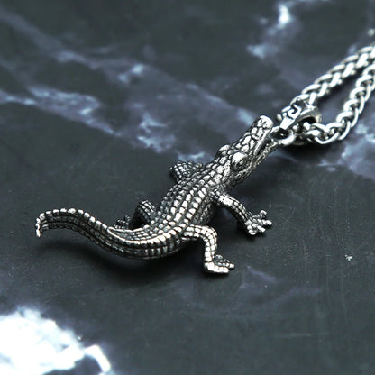 Crocodile Pendant Necklace (316L)