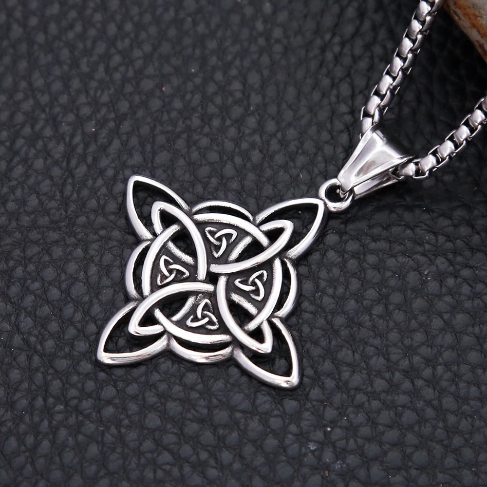 Viking Witch Knot Pendant Necklace (316L)