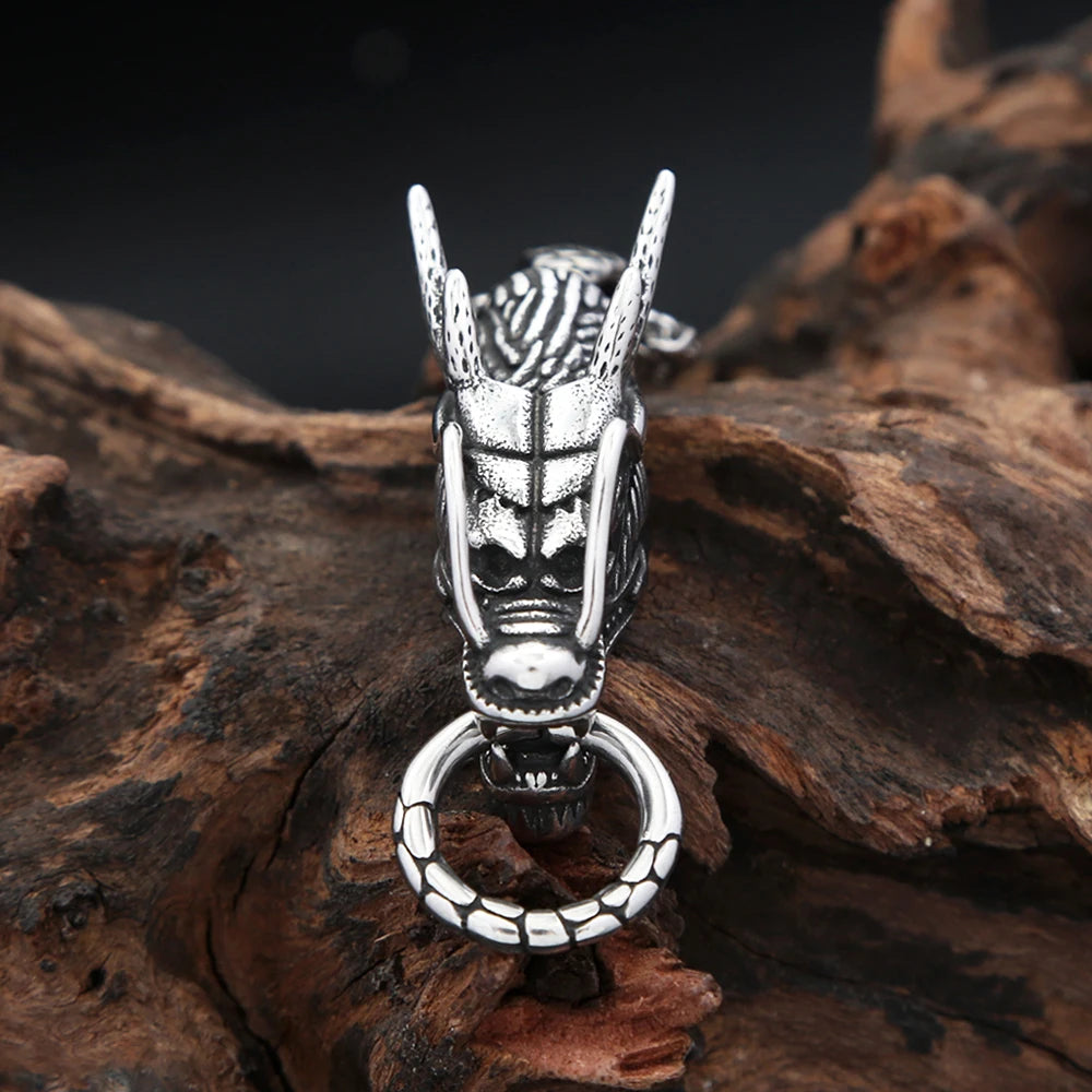 Dragon Head Pendant Necklace (316L)