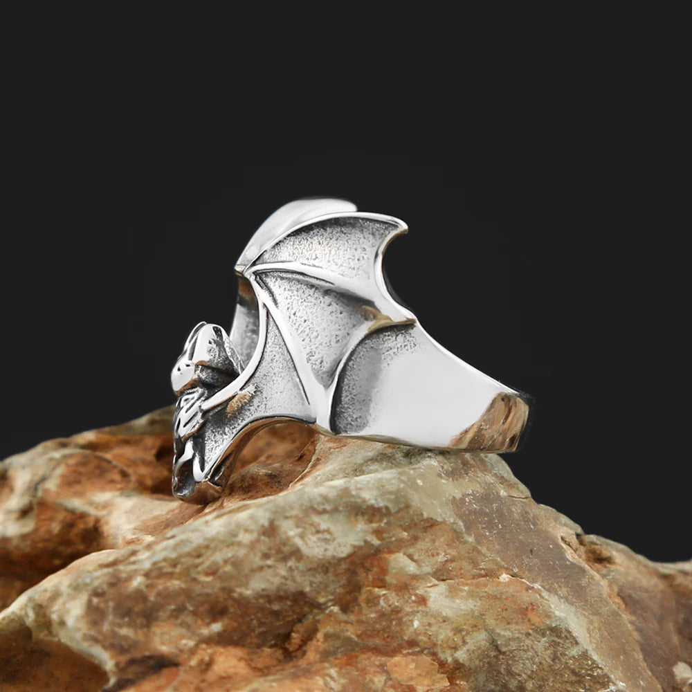 Bat Wing Ring (316L)