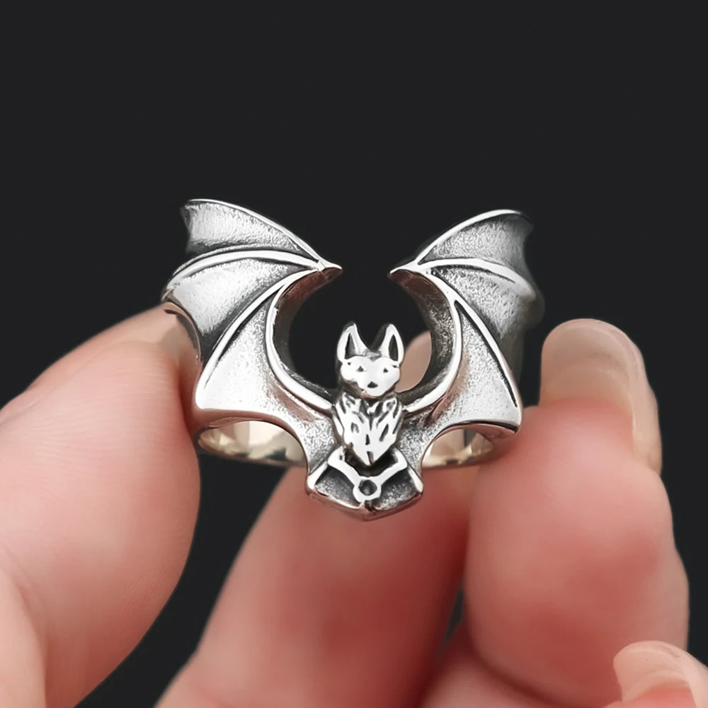 Bat Wing Ring (316L)