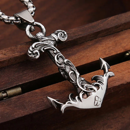 Vintage “Warrior Skull Mask” Pendant Necklace (316L