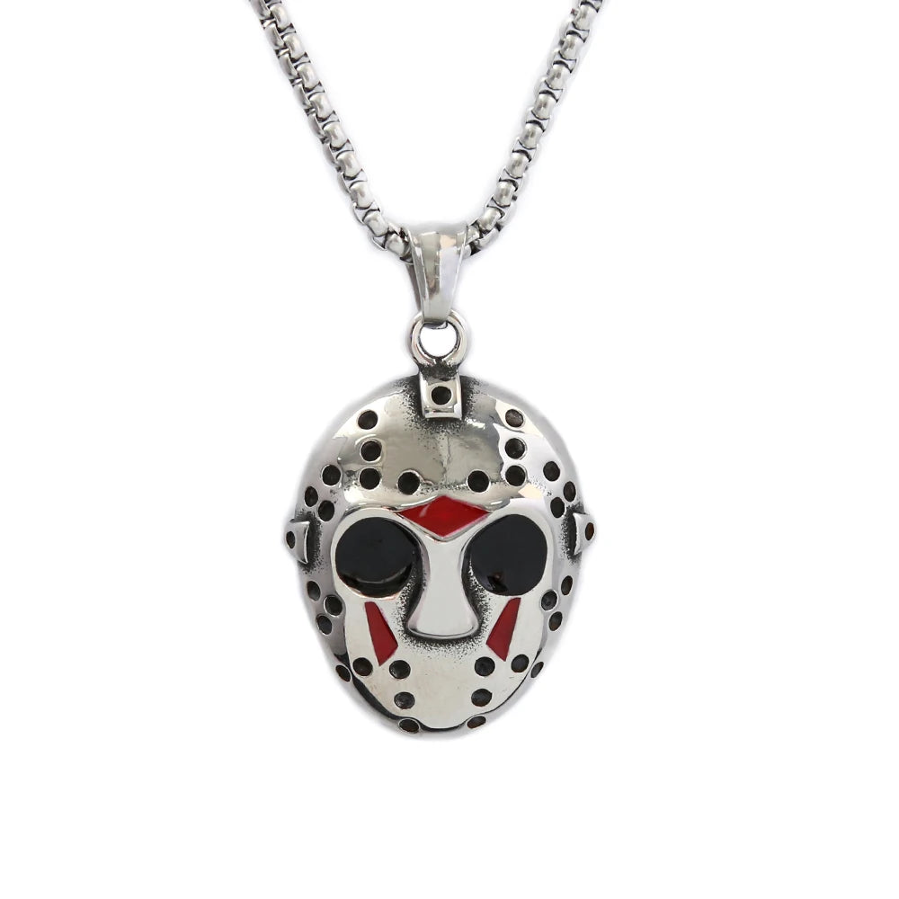 Horror Mask Pendant (316L)