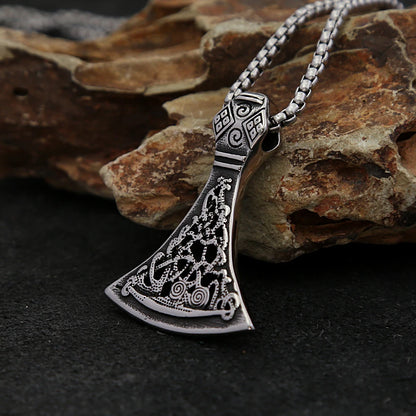 Viking Thor’s Axe Pendant Necklace (316L)