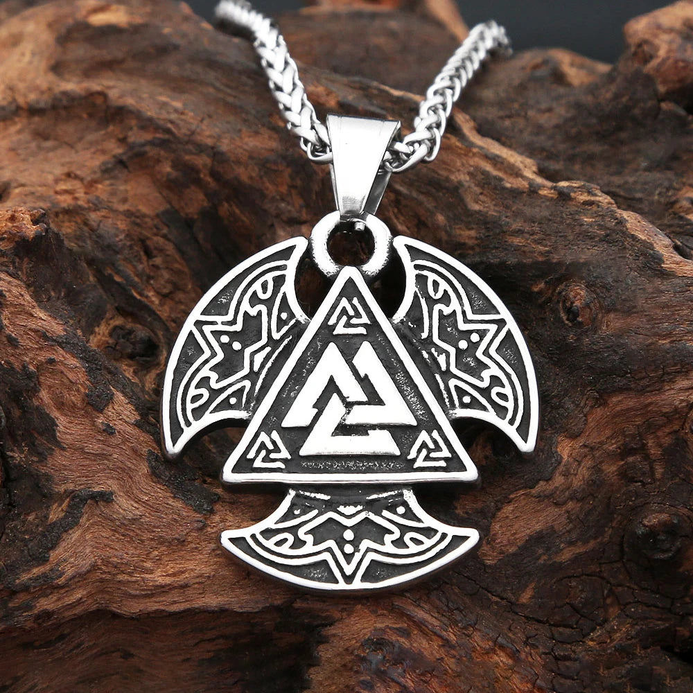 Valknut Triangle Pendant (316L)