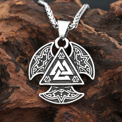 Valknut Triangle Pendant (316L)