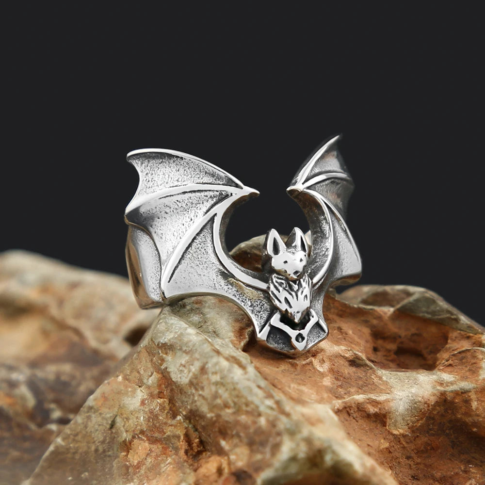Bat Wing Ring (316L)