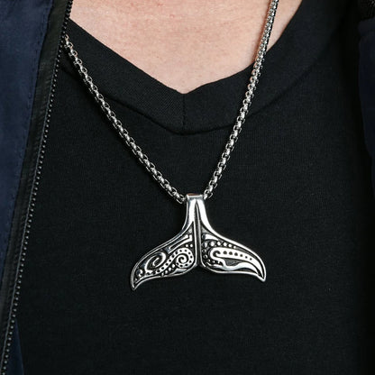 Whale Tail Pendant (316L)
