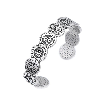 Viking Symbol Cuff Bracelet (316L)