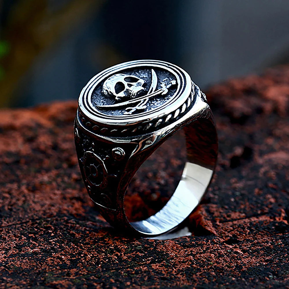 Pirate Skull Ring (316L)