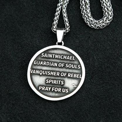 St. Michael Necklace – Guardian Archangel Pendant for Men