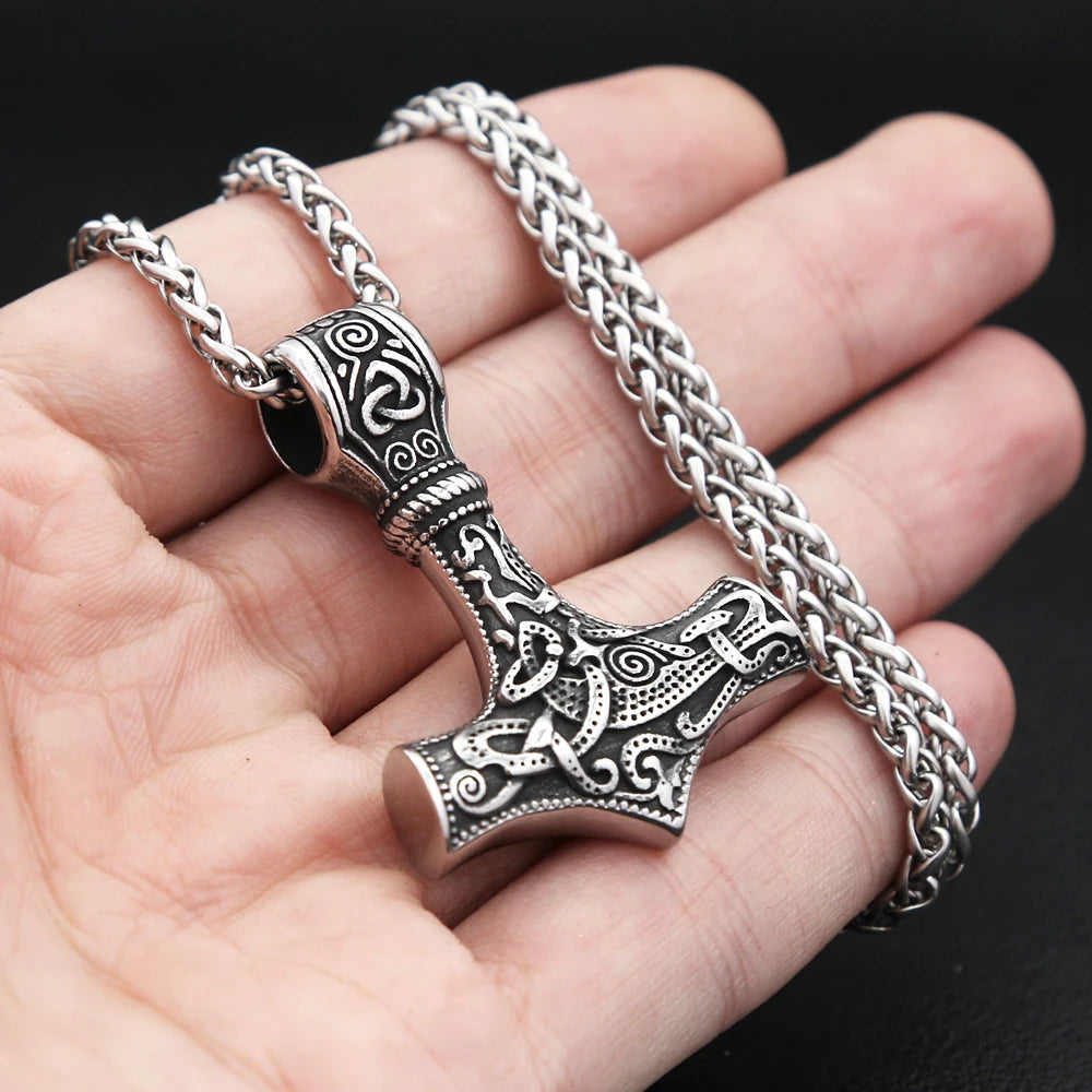Hammer Mjolnir Pendant Necklace (316L)